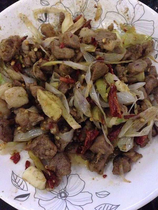 大葱孜然羊肉