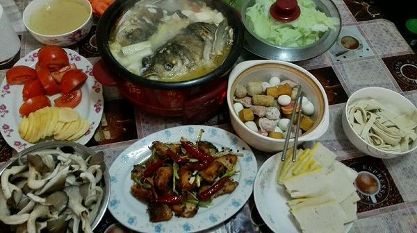 鱼头豆腐火锅 冬天必备营养火锅