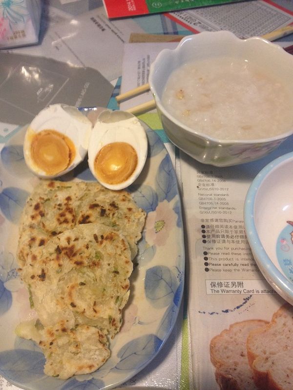 烫面葱油饼