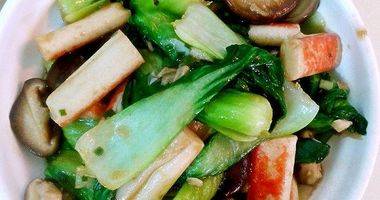 香菇油菜炒菜