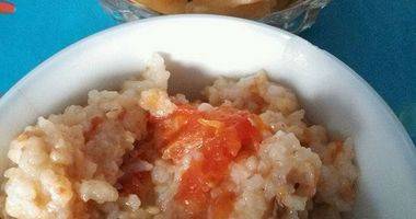 西红柿蒸米饭
