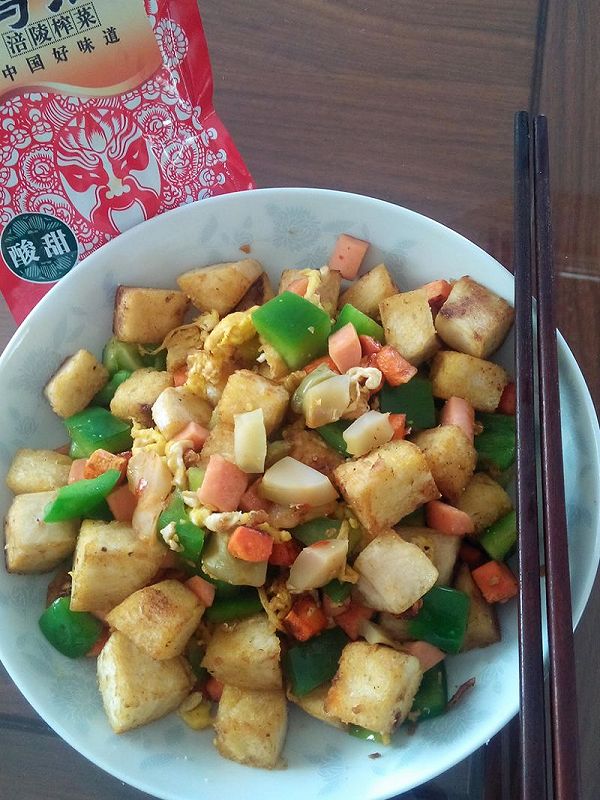 简单到没朋友的榨菜时蔬炒馍花—乌江榨菜