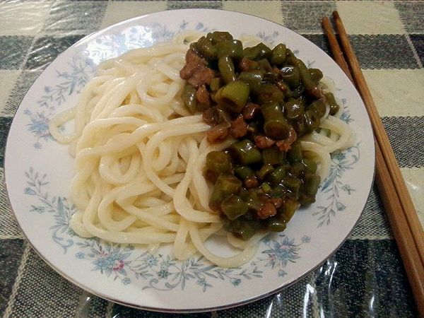 豆角肉丁打卤面