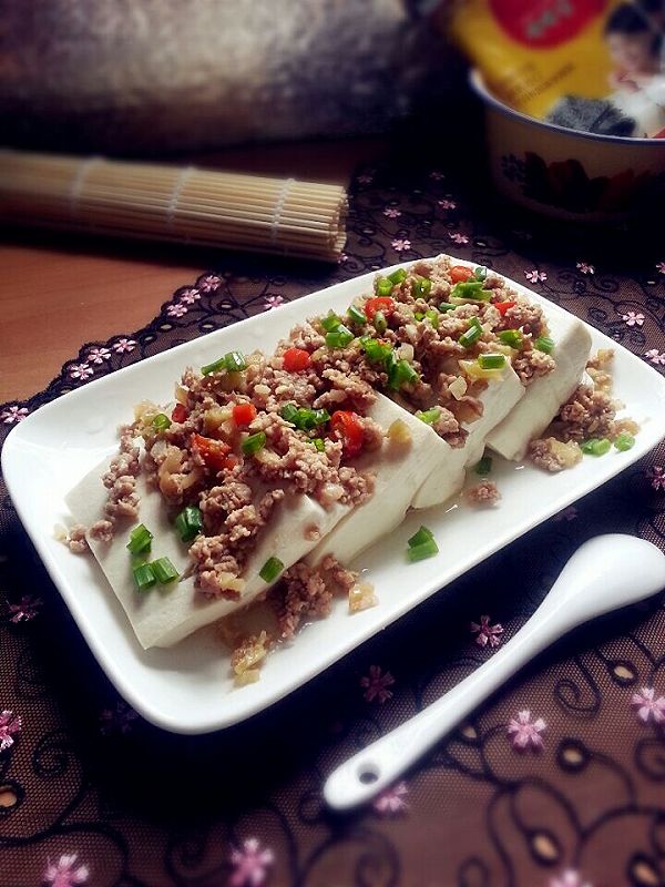 肉末榨菜盖豆腐—乌江榨菜