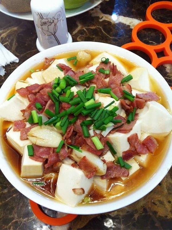 培根蒸豆腐