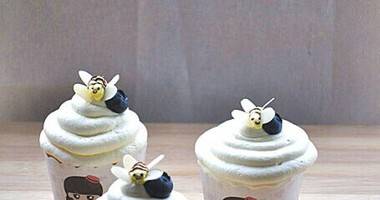 可爱蜜蜂纸杯蛋糕#九阳烘焙剧场#