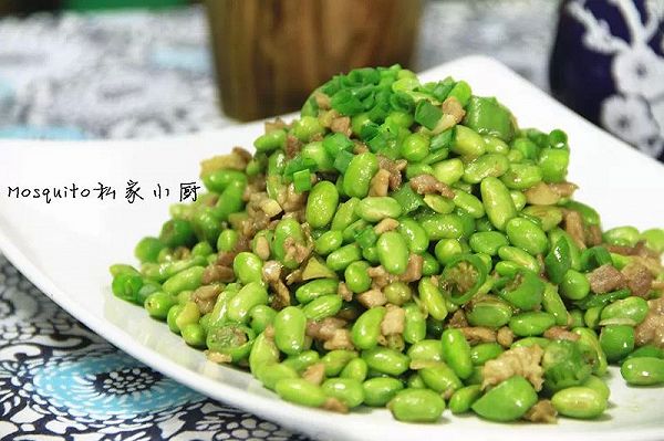 肉末炒毛豆【Mosquito私家小厨】