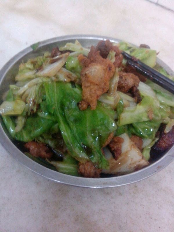 油渣白菜，家人爱吃的菜哦