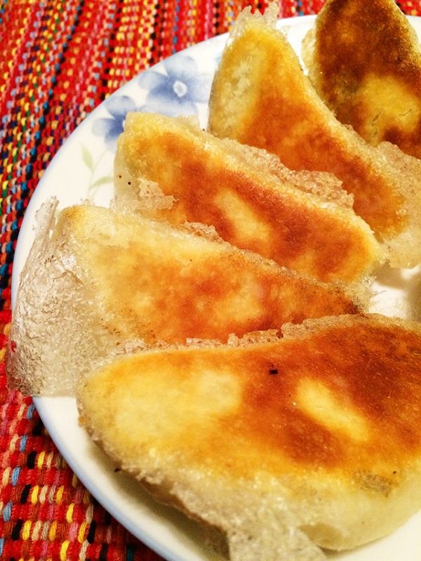 酥香软脆的冰花煎饺—猪肉韭菜煎饺