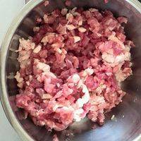把各种调味料放入肉中，调制均匀。放置10分钟左右。