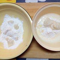 分别称出油皮和油酥的材料