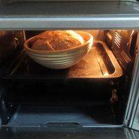 在烤箱底部放碗开水， 将面团放入烤箱中发酵20分钟；