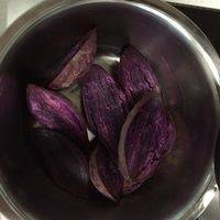紫薯蒸熟